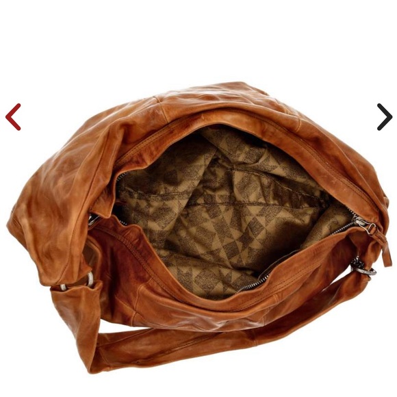 A.S 98 hobo large crossbody bag in camel colour - Picture 3 of 14
